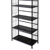 MLNshops Corner Metal Bookcase - Stylish Storage Solution