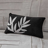 MLNshops Luxury Gray Striped 7 piece comforter set full size