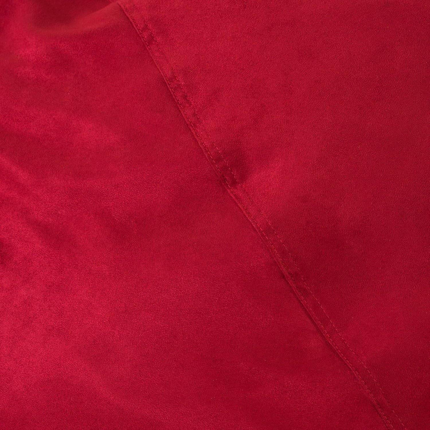 MLNshops Oversized Plush red bean bag chair for adults