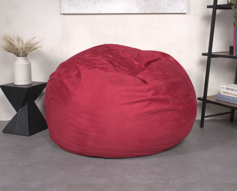 MLNshops Oversized Plush red bean bag chair for adults Default
