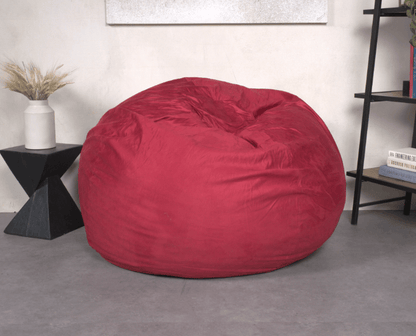 MLNshops Oversized Plush red bean bag chair for adults Default