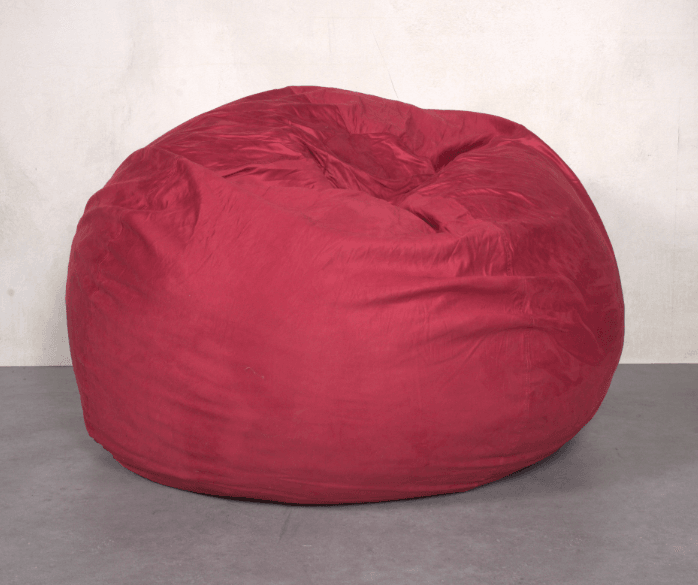 MLNshops Oversized Plush red bean bag chair for adults