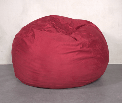 MLNshops Oversized Plush red bean bag chair for adults