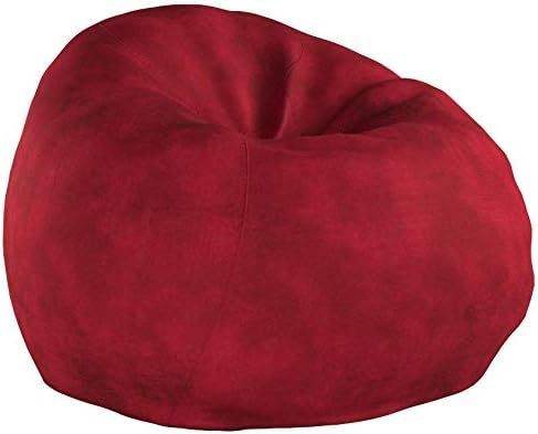 MLNshops Oversized Plush red bean bag chair for adults