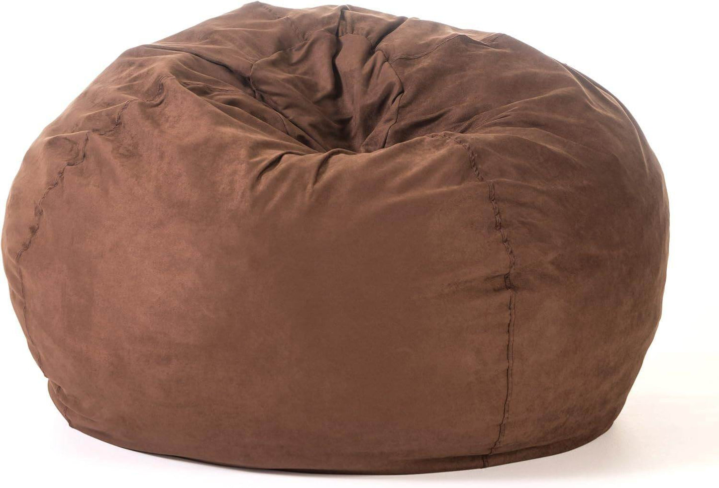 MLNshops 5-foot bean bag with microsuede cover - Plush Brown