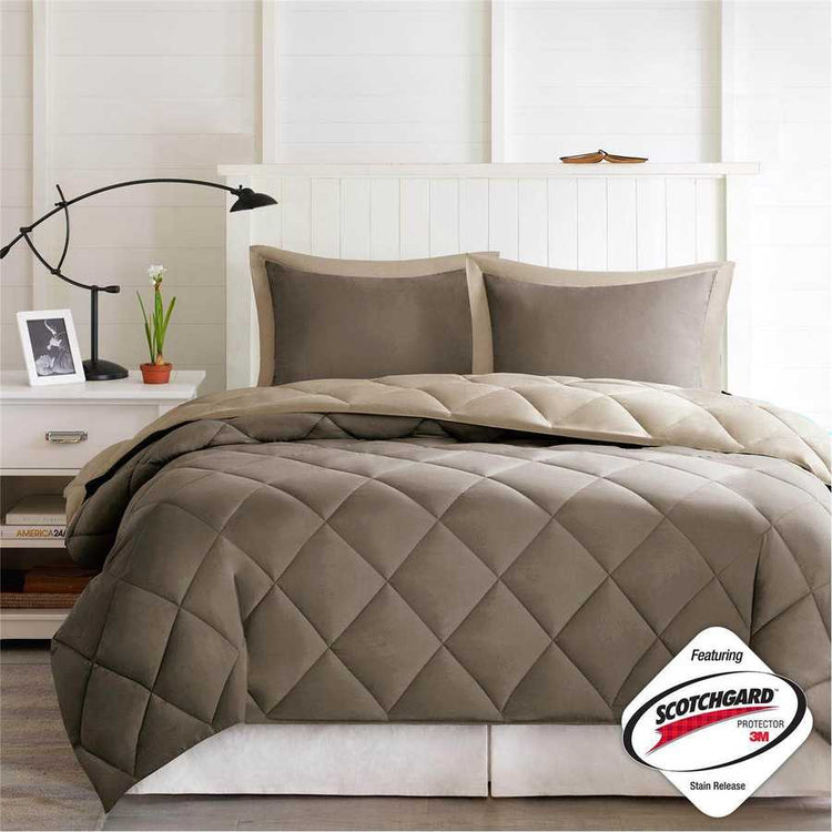 MLNshops diamond quilted down alternative comforter set Cozy