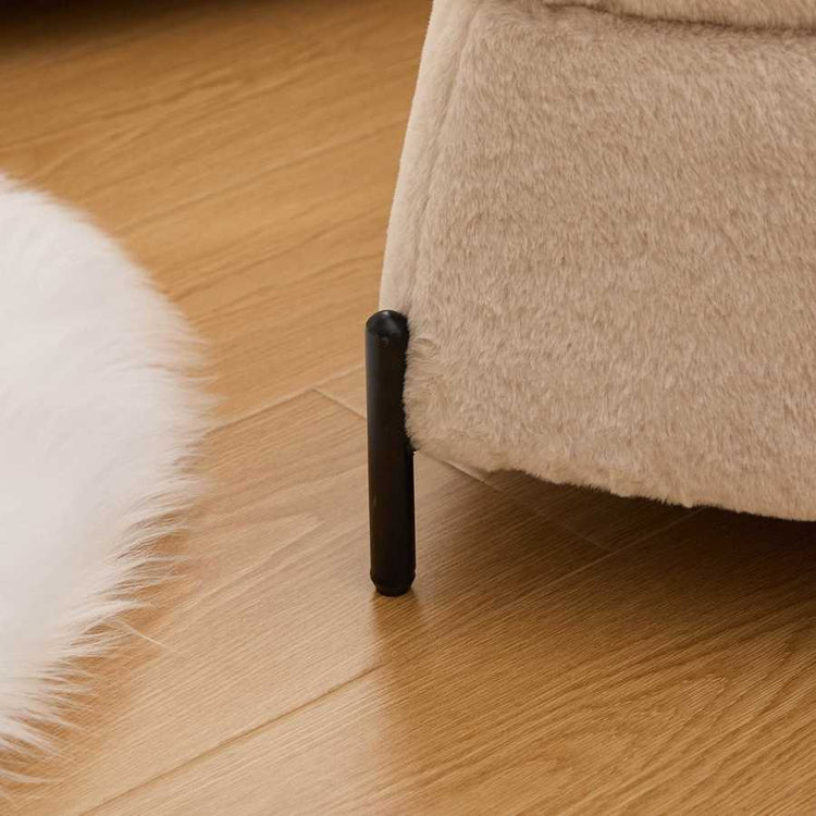 MLNshops faux fur storage ottoman set - 2pc, Hidden Storage
