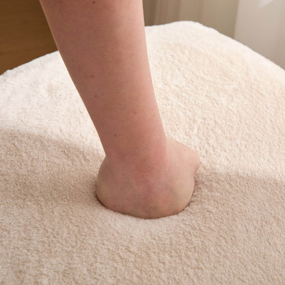 MLNshops faux fur storage ottoman set - 2pc, Hidden Storage