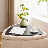 MLNshops faux fur storage ottoman set - 2pc, Hidden Storage