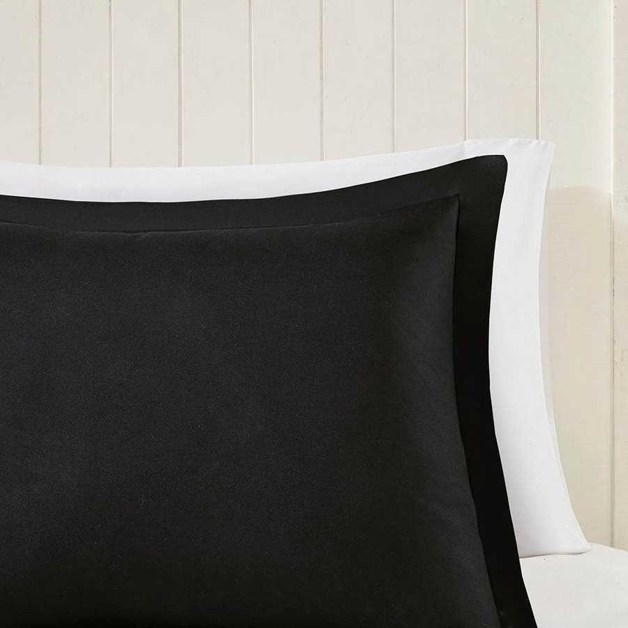 MLNshops full queen black comforter set - Quilted Microfiber