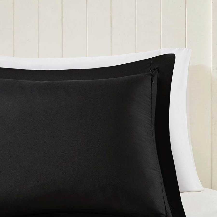MLNshops full queen black comforter set - Quilted Microfiber