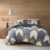 MLNshops Reversible Geometric Full Queen duvet cover set