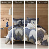 MLNshops Reversible Geometric Full Queen duvet cover set