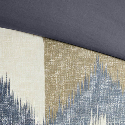 MLNshops Reversible Geometric Full Queen duvet cover set