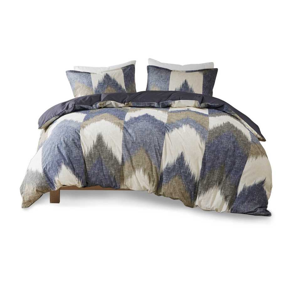 MLNshops Reversible Geometric Full Queen duvet cover set
