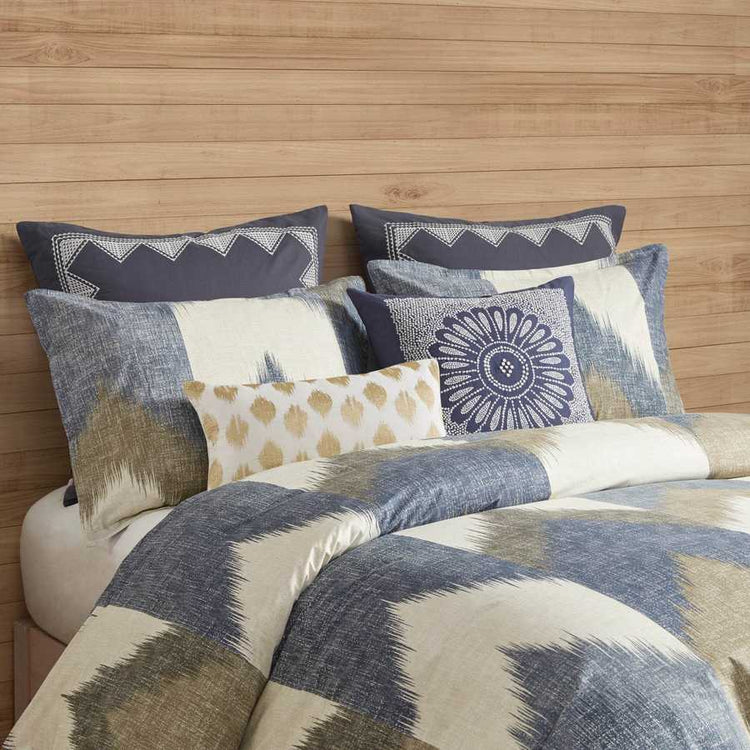 MLNshops Reversible Geometric Full Queen duvet cover set