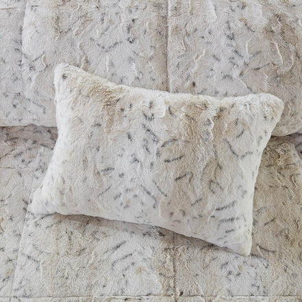 MLNshops Luxury king faux fur comforter set - Plush