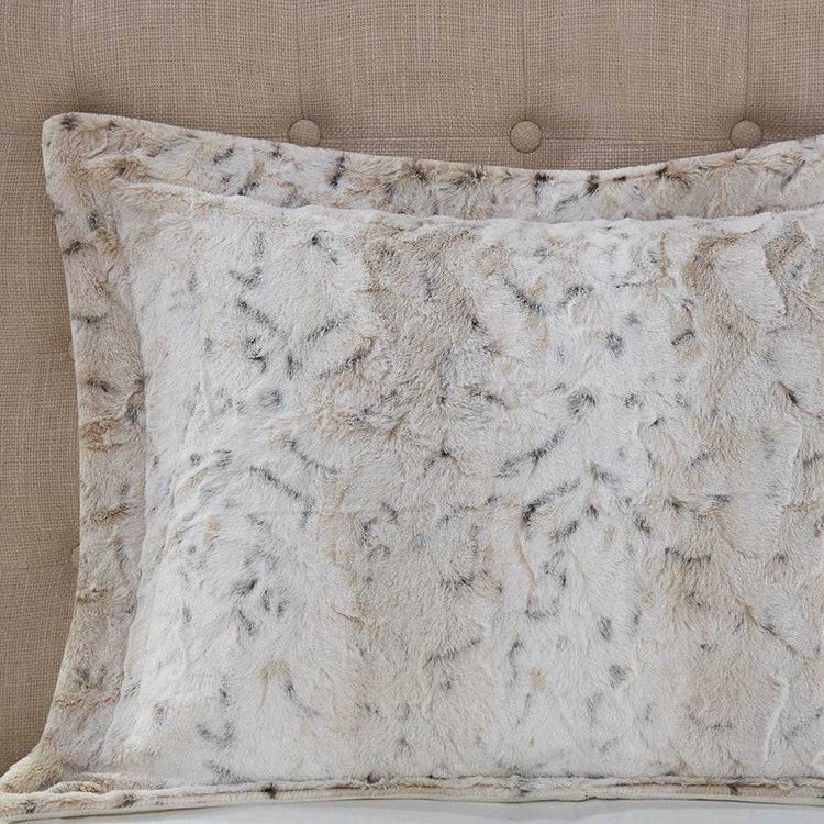 MLNshops Luxury king faux fur comforter set - Plush