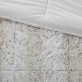 MLNshops Luxury king faux fur comforter set - Plush