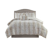 MLNshops Luxury king faux fur comforter set - Plush
