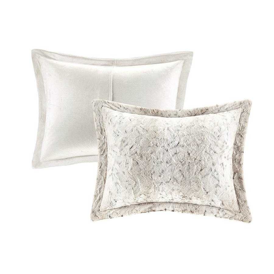 MLNshops Luxury king faux fur comforter set - Plush