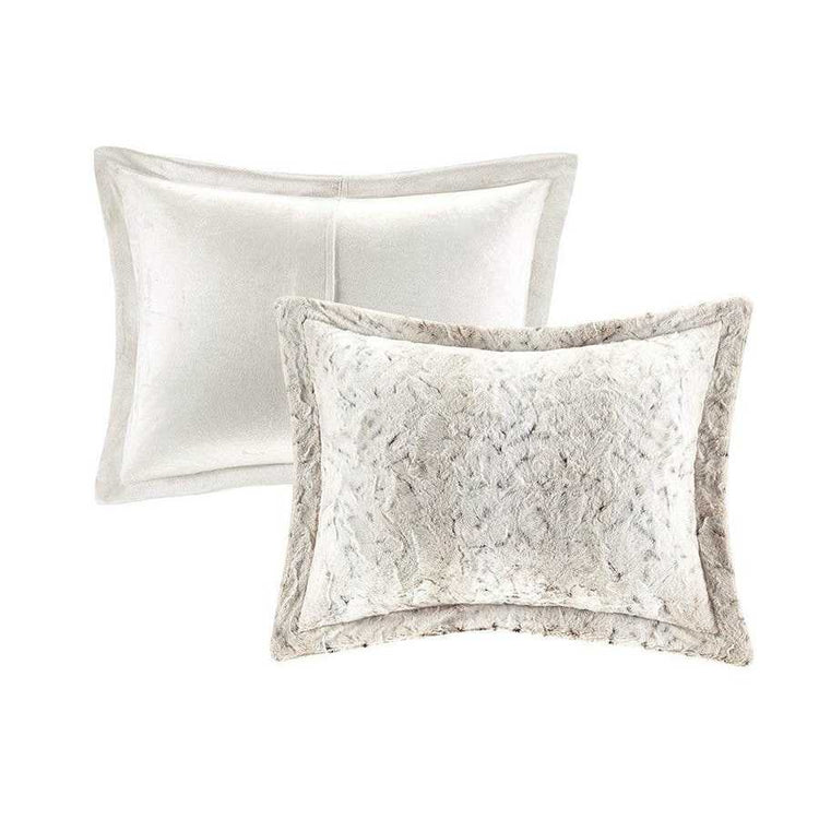 MLNshops Luxury king faux fur comforter set - Plush
