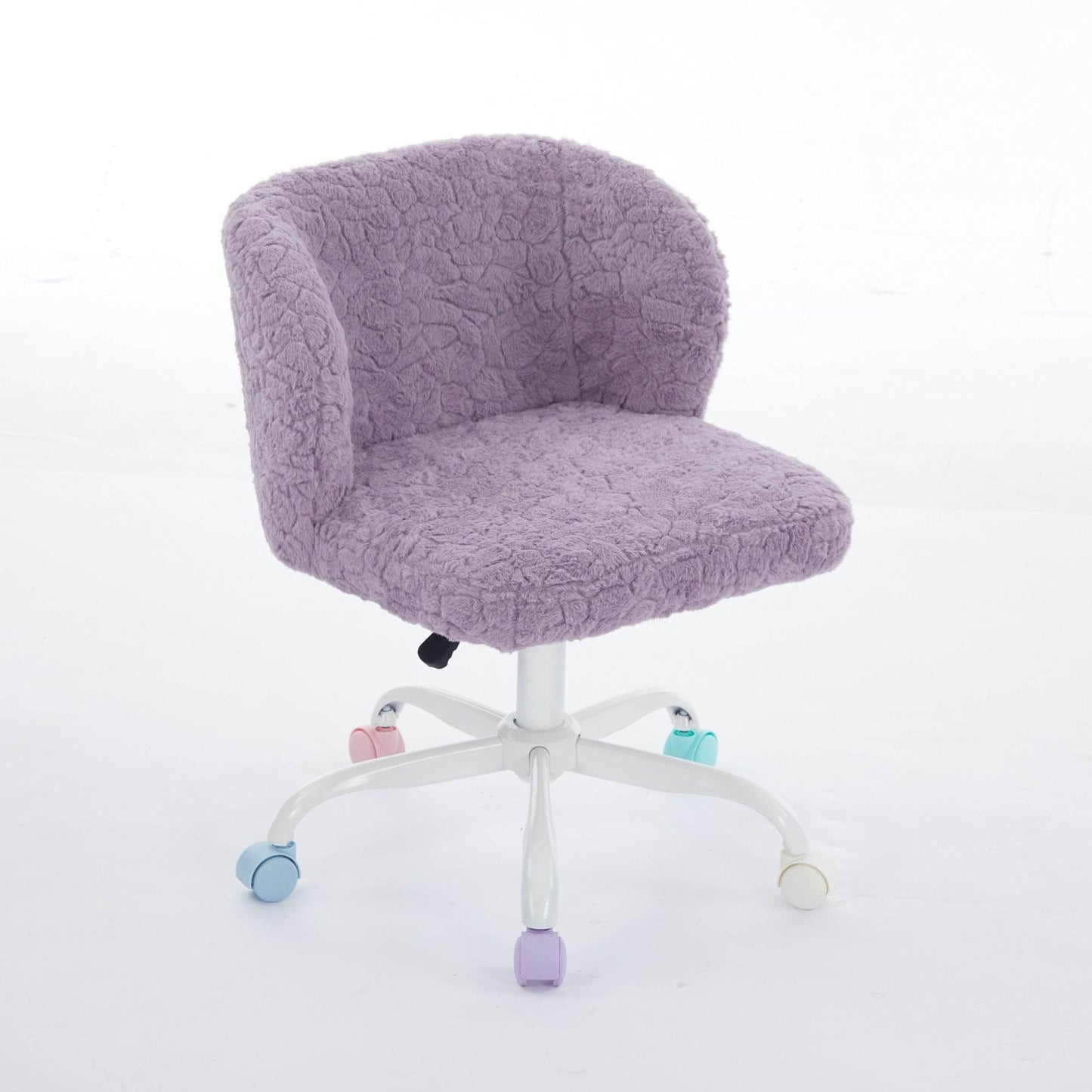 MLNshops violet faux fur office chair - Plush Swivel