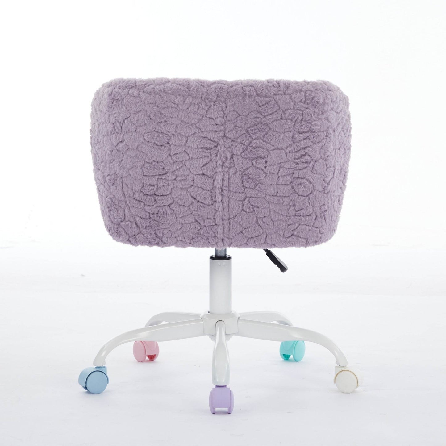 MLNshops violet faux fur office chair - Plush Swivel