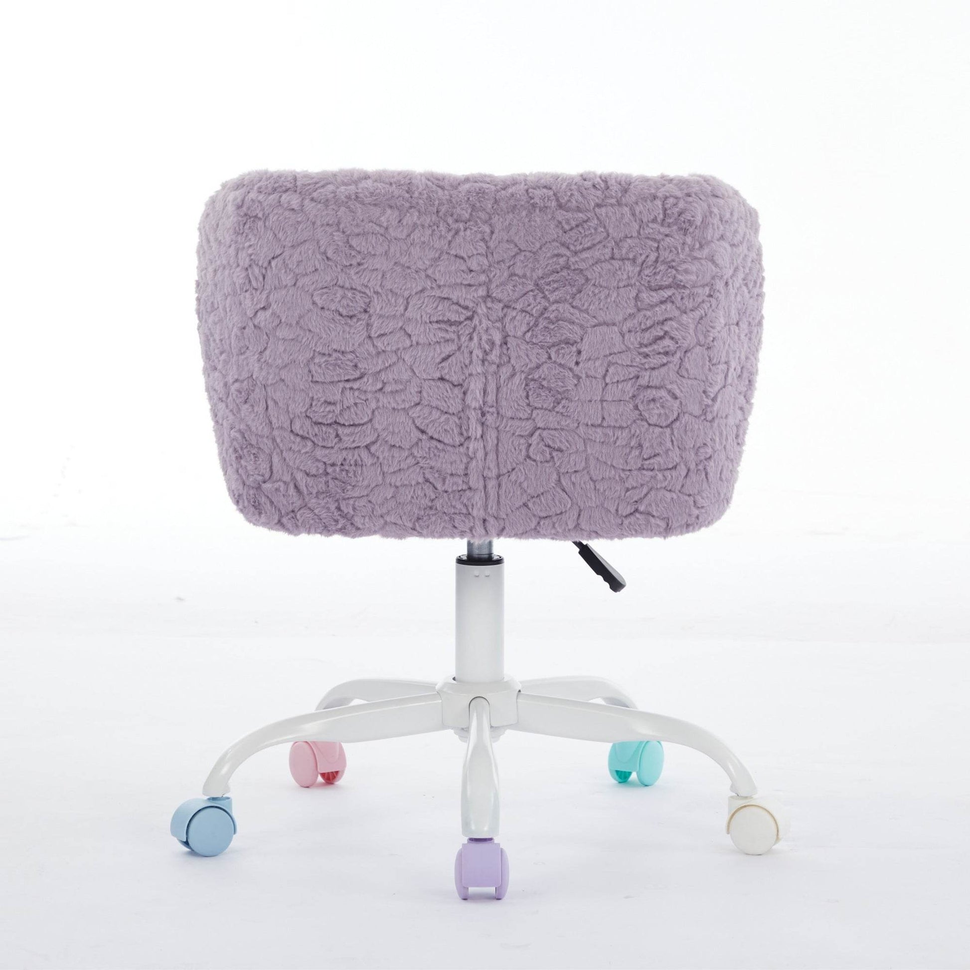 MLNshops violet faux fur office chair - Plush Swivel