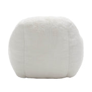 MLNshops Plush Faux Fur white bean bag chair - Cozy