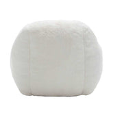 MLNshops Plush Faux Fur white bean bag chair - Cozy