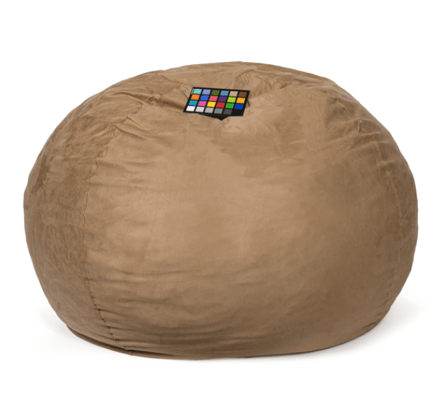 MLNshops Plush Beige high density foam bean bag chair