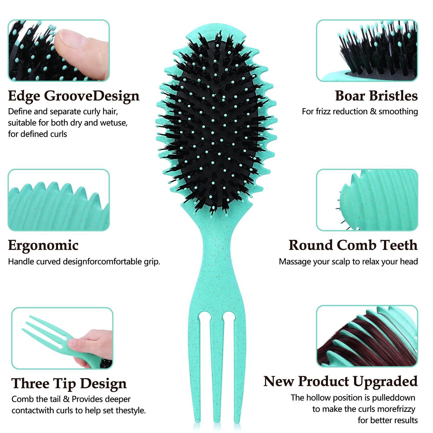 mlnshops Curl Defining Hair Brush for Beautiful Curls