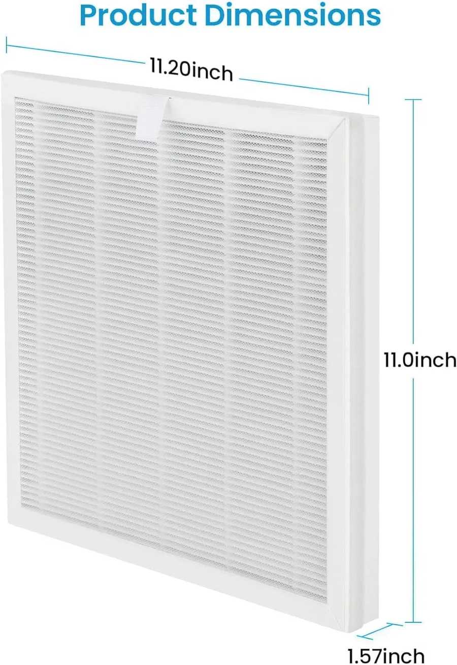 (2 PCS) VEWIOR H13 True HEPA Replacement Filter for ClearAir-A6 Air Purifier, Captures 99.97% Dust, Smoke, Pet Dander, Compatible with A6 Model