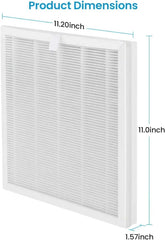 (2 PCS) VEWIOR H13 True HEPA Replacement Filter for ClearAir-A6 Air Purifier, Captures 99.97% Dust, Smoke, Pet Dander, Compatible with A6 Model
