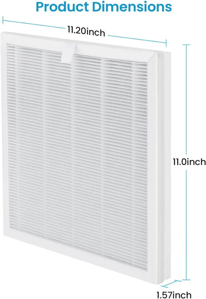 (2 PCS) VEWIOR H13 True HEPA Replacement Filter for ClearAir-A6 Air Purifier, Captures 99.97% Dust, Smoke, Pet Dander, Compatible with A6 Model