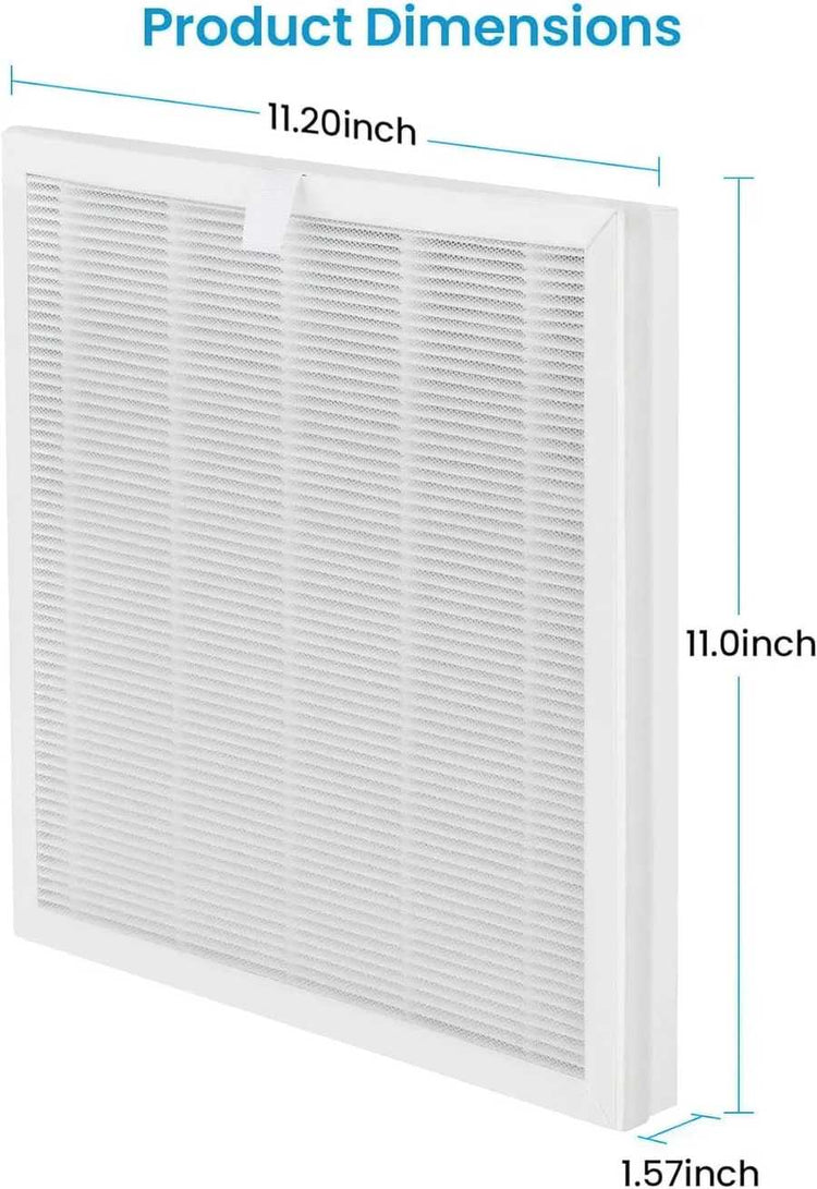 (2 PCS) VEWIOR H13 True HEPA Replacement Filter for ClearAir-A6 Air Purifier, Captures 99.97% Dust, Smoke, Pet Dander, Compatible with A6 Model