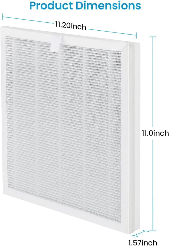 (2 PCS) VEWIOR H13 True HEPA Replacement Filter for ClearAir-A6 Air Purifier, Captures 99.97% Dust, Smoke, Pet Dander, Compatible with A6 Model