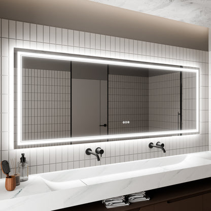 LED Bathroom Mirror, 32x84 inch Bathroom Vanity Mirrors with Lights