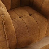 Close-up of a brown textured sofa cushion