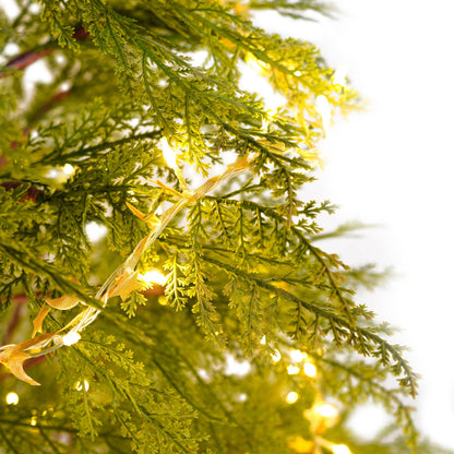 6ft Realistic LED Christmas Tree with Metal Stand - 612 Tips