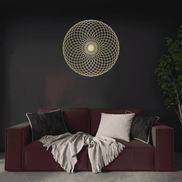 Geometric Wall Art Decor in Living Room