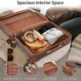 Travel with confidence in this versatile hardshell luggage set