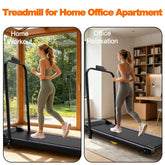 Close-up of treadmill with multi-function LED display, showing speed and distance, ideal for home exercise routines