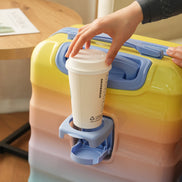 20' Carry-on Luggage with Cup Holder – Lightweight Glossy Hardshell Suitcases with Spinner Wheels, TSA Lock, Airline Approved, 2 Piece Set