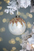 Set of 6 glass Christmas ball ornaments, 3.9 inch