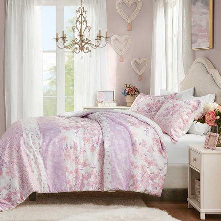 Twin XL floral duvet cover set