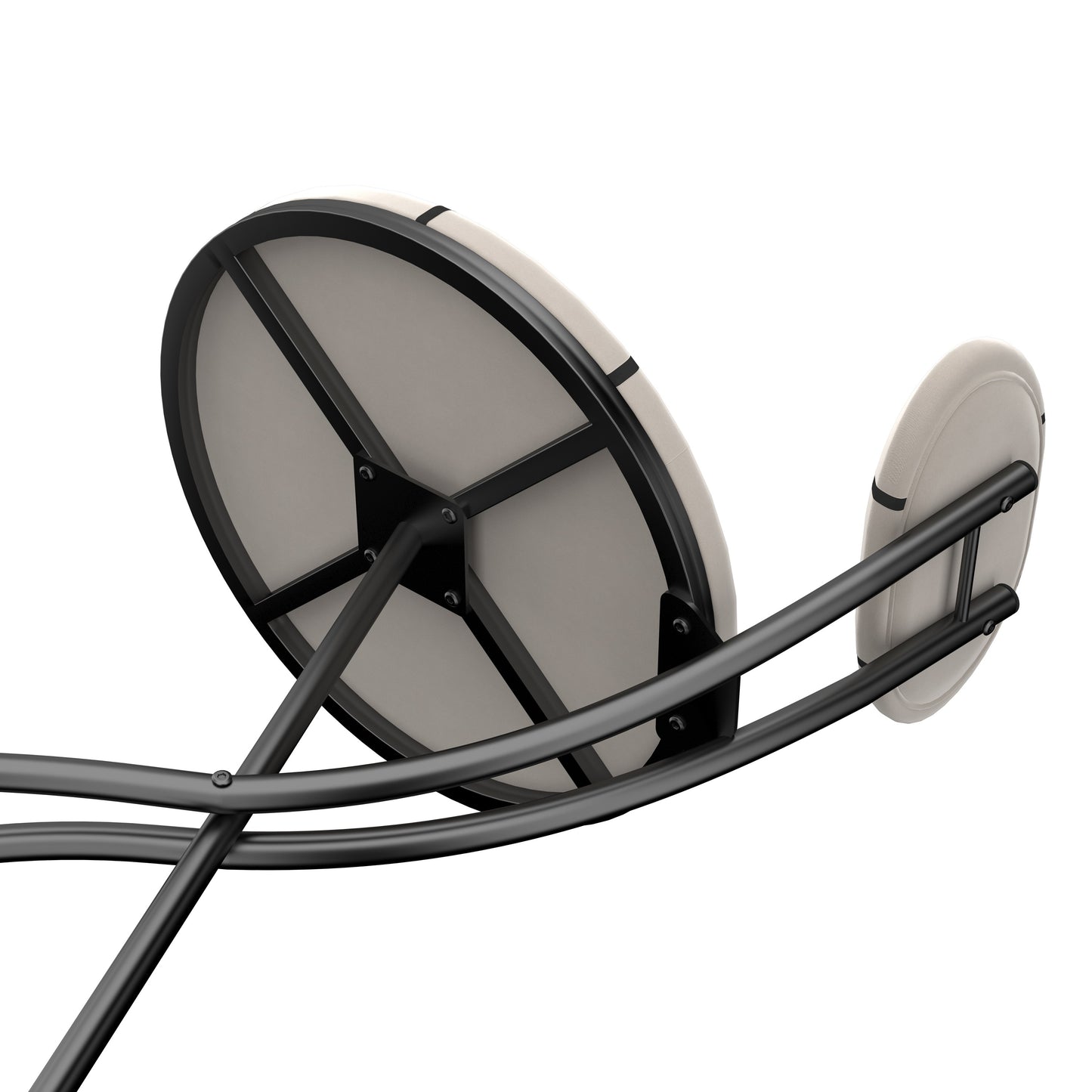 Upholstered Bar Stools Set of 2 Striped Counter Height Barstools Modern Velvet Dining Chairs for Kitchen Island, Living Room (Black & Stripe)