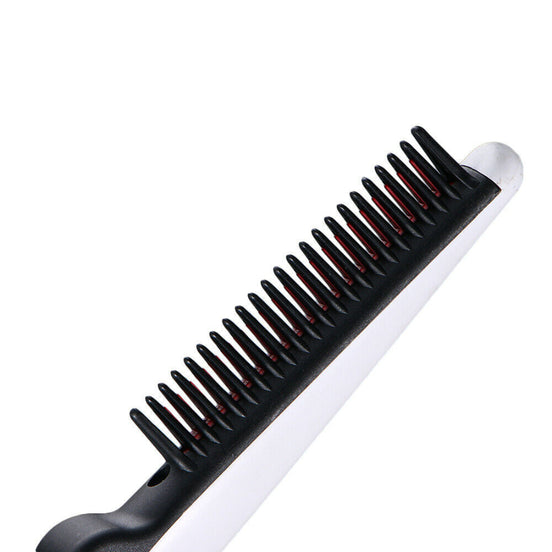 Fast Heated Electric Straight Hair Comb Beard Straightener Brush Styler For Men Women