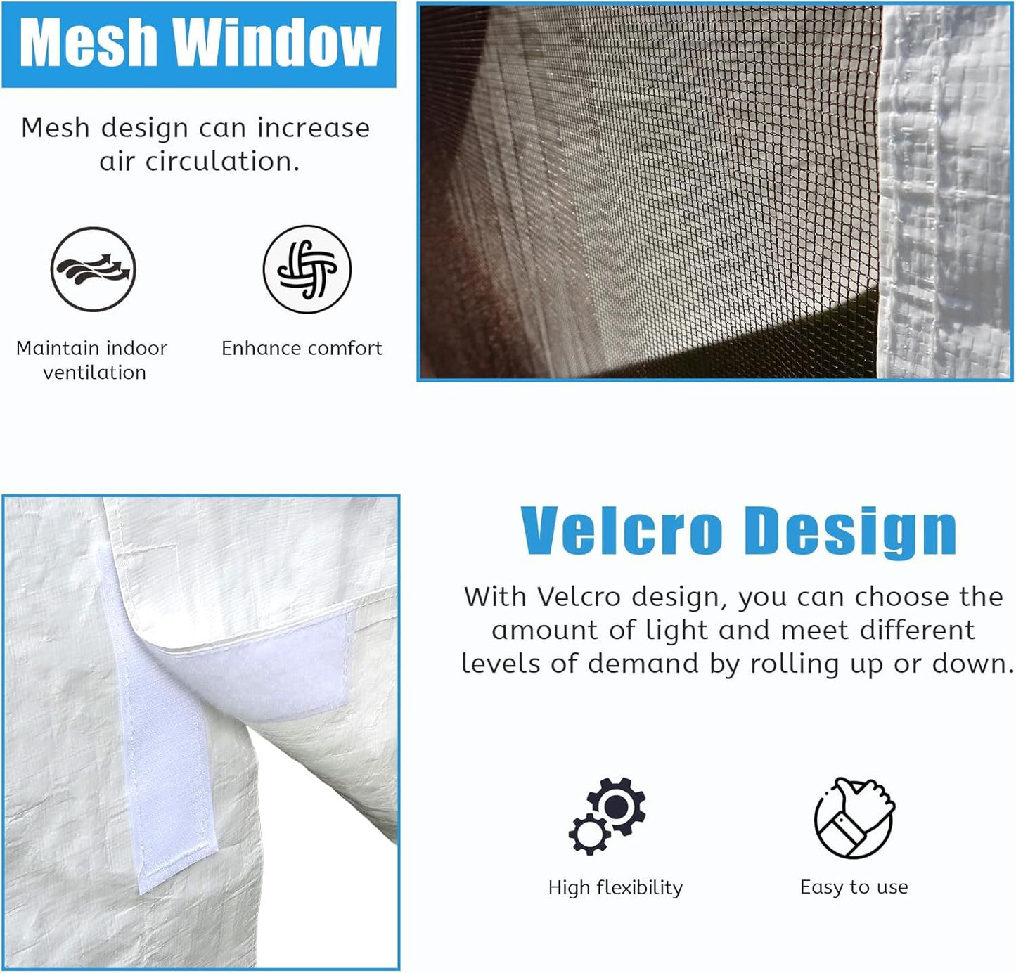 10'x12' Gazebo Cover for Hardtop Gazebos, Outdoor Universal Winter Gazebo Cover with Sidewalls and Mesh Windows, All Season Waterproof Enclosed Gazebo Cover, White